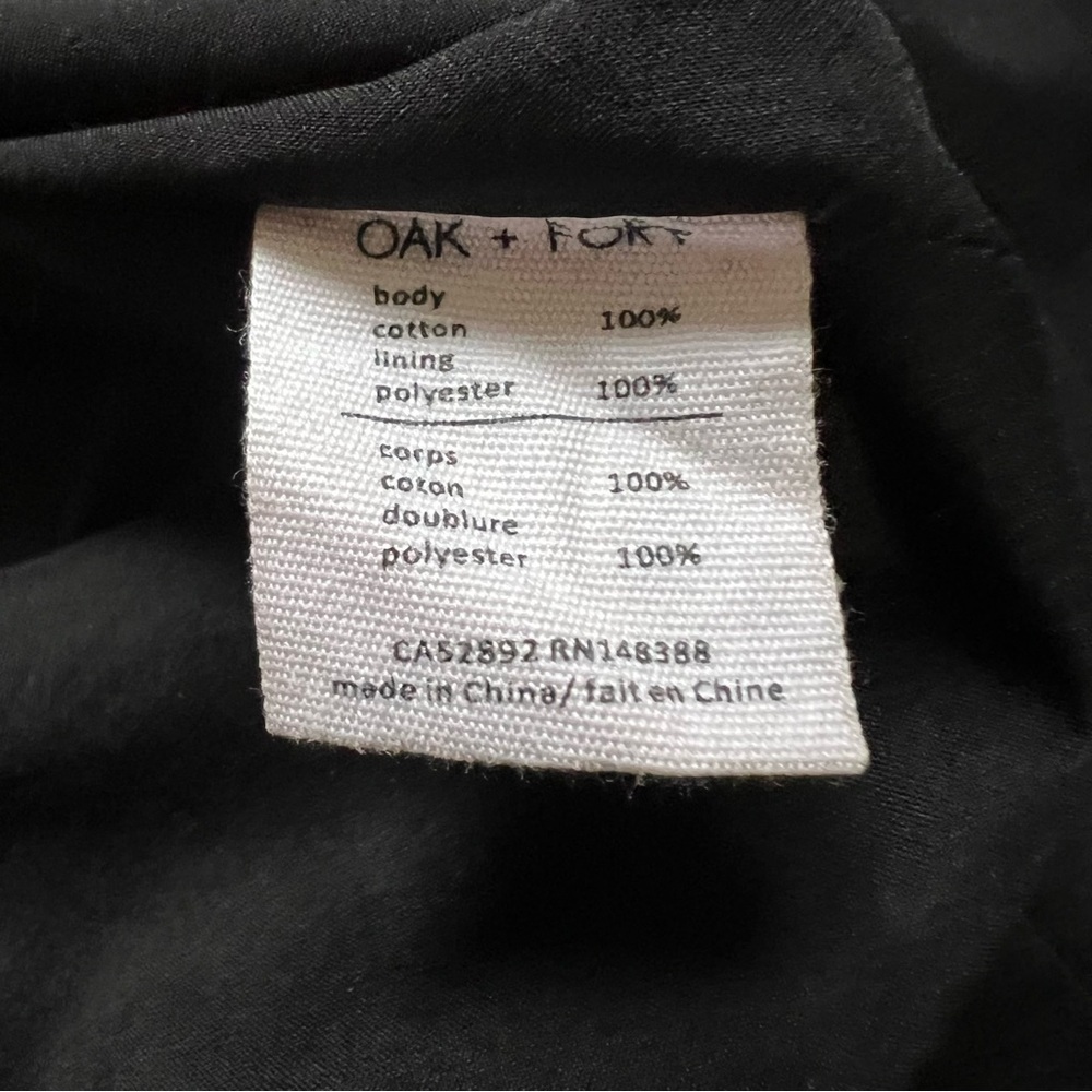 OAK + FORT Black Long Formal Relaxed Blazer Jacket - Sz XS - Picture 10 of 13